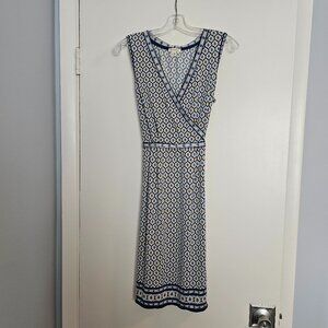 Max Studio sleeveless v-neck faux wrap dress